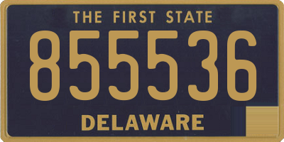 DE license plate 855536