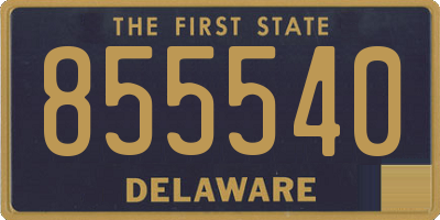 DE license plate 855540