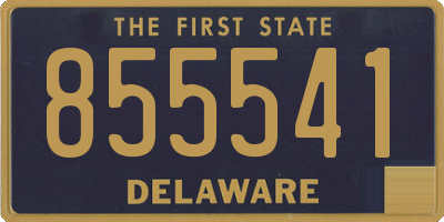 DE license plate 855541