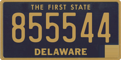 DE license plate 855544