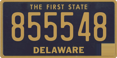 DE license plate 855548