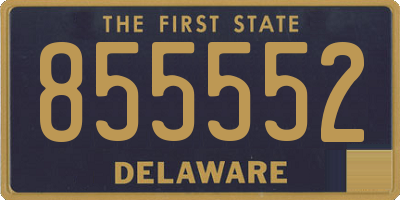 DE license plate 855552