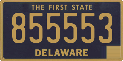 DE license plate 855553