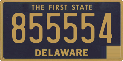 DE license plate 855554