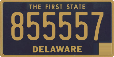 DE license plate 855557