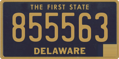 DE license plate 855563