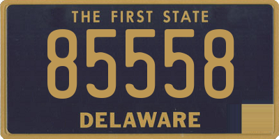 DE license plate 85558
