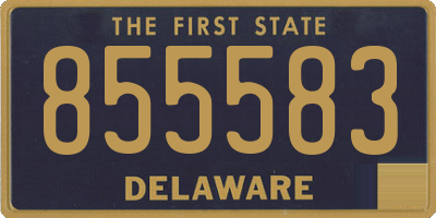 DE license plate 855583