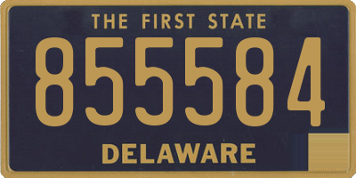 DE license plate 855584