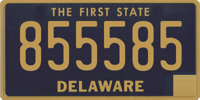 DE license plate 855585