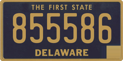 DE license plate 855586
