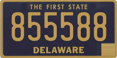 DE license plate 855588