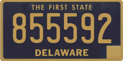 DE license plate 855592