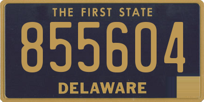 DE license plate 855604