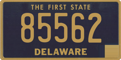 DE license plate 85562