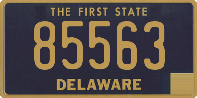 DE license plate 85563