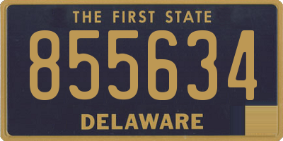DE license plate 855634