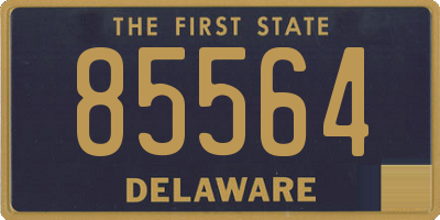DE license plate 85564