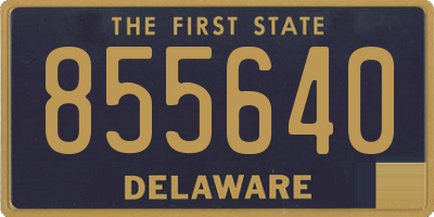 DE license plate 855640