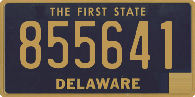 DE license plate 855641