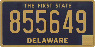 DE license plate 855649