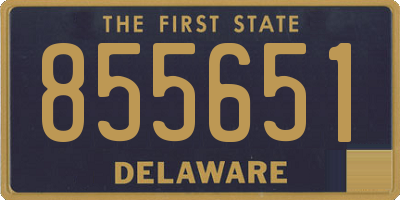 DE license plate 855651