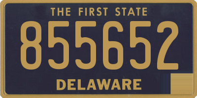 DE license plate 855652