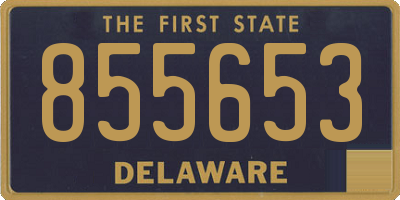 DE license plate 855653