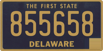 DE license plate 855658