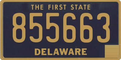 DE license plate 855663