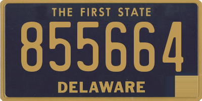 DE license plate 855664