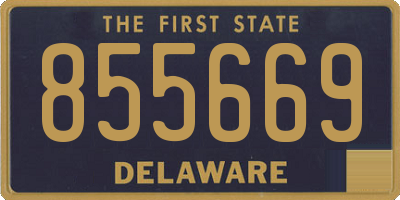 DE license plate 855669