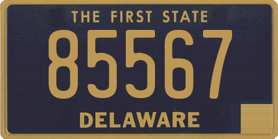 DE license plate 85567