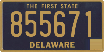 DE license plate 855671