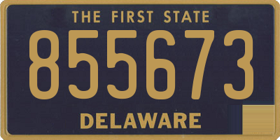 DE license plate 855673