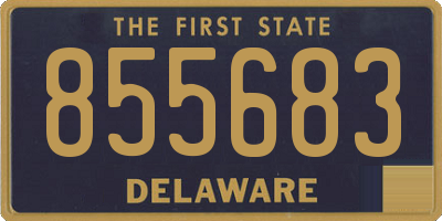 DE license plate 855683