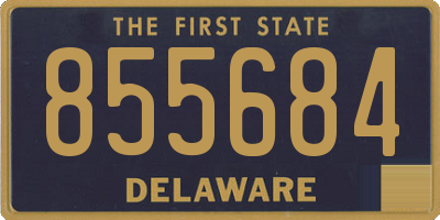 DE license plate 855684