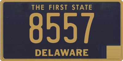 DE license plate 8557