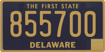 DE license plate 855700