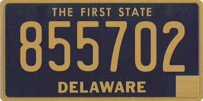 DE license plate 855702