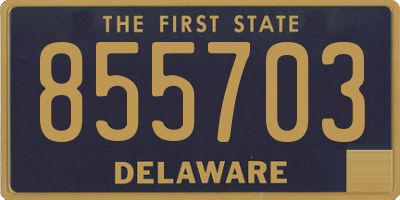 DE license plate 855703