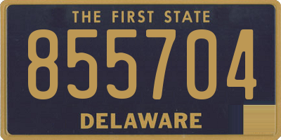 DE license plate 855704