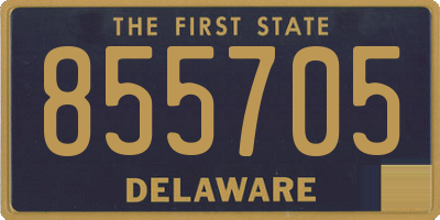 DE license plate 855705