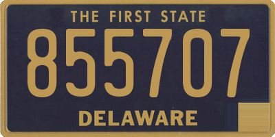 DE license plate 855707