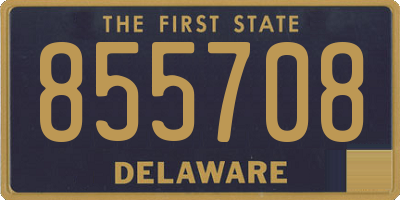 DE license plate 855708