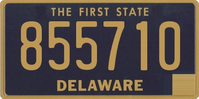 DE license plate 855710