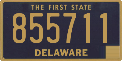 DE license plate 855711