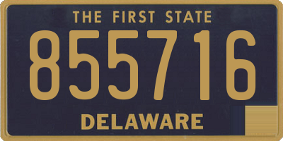 DE license plate 855716