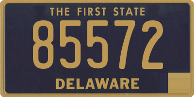 DE license plate 85572