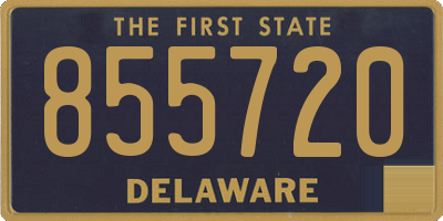 DE license plate 855720